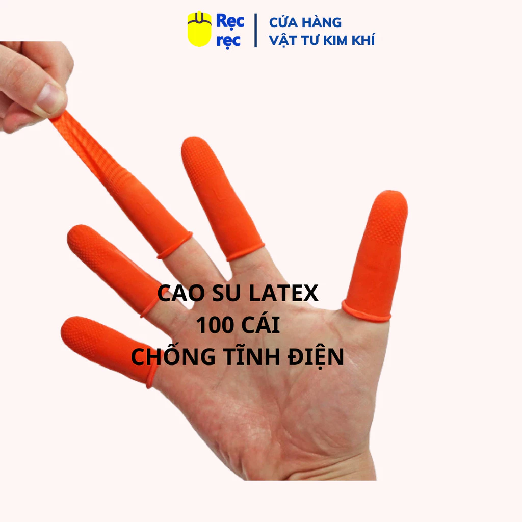 Bao ngón tay cao su có đai hạt sần chống trượt