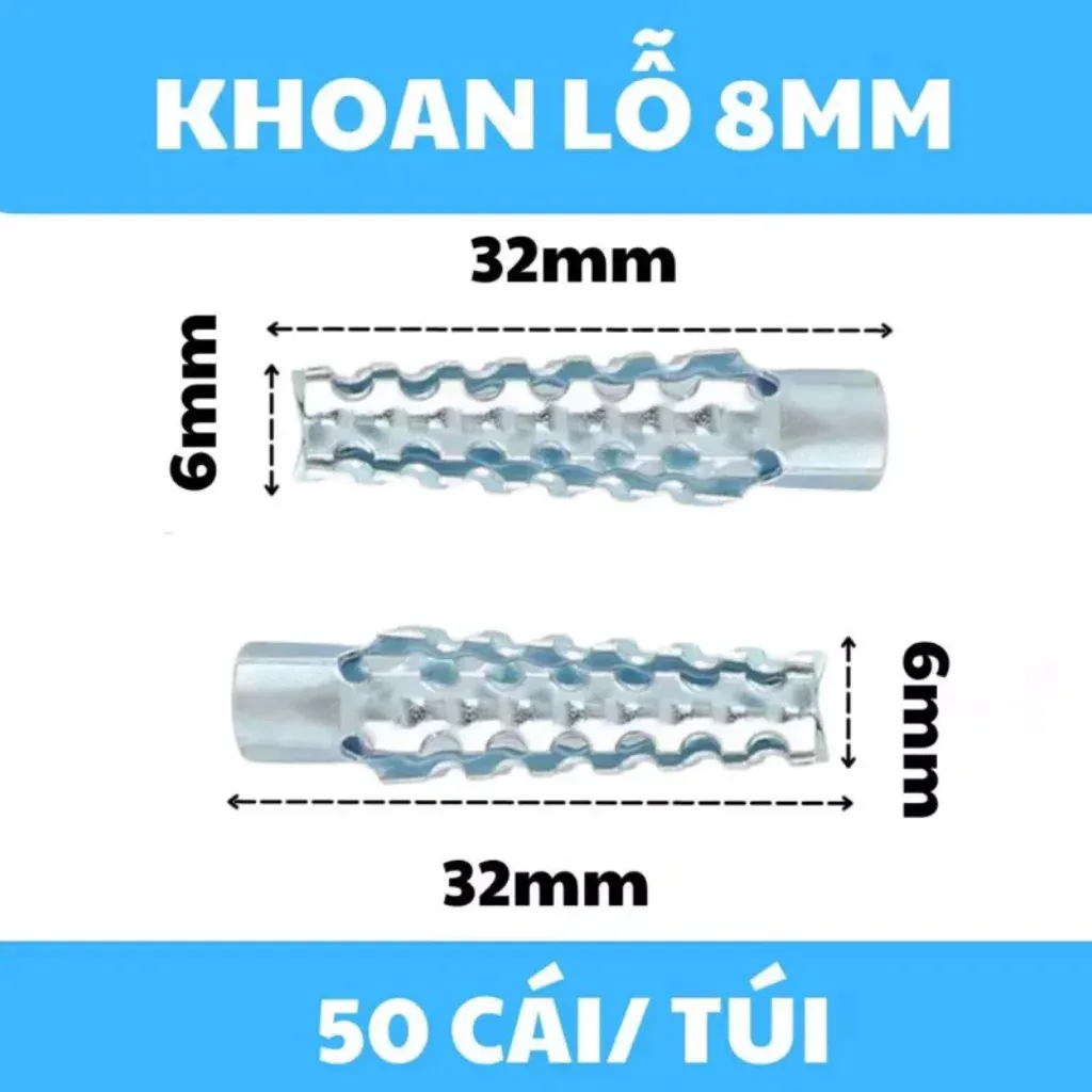 Tắc kê sắt 6x32 mm Rẹc Rẹc